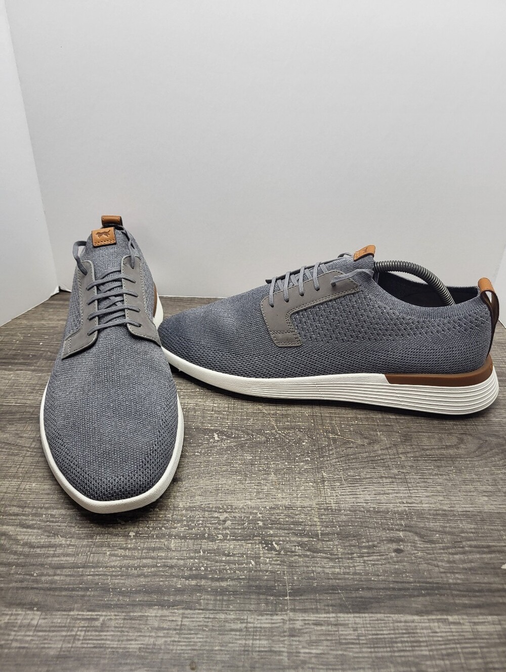 Wolf & Shepherd Swiftknit Derby Sneakers Shoes Mens Size 11 Grey White Knit